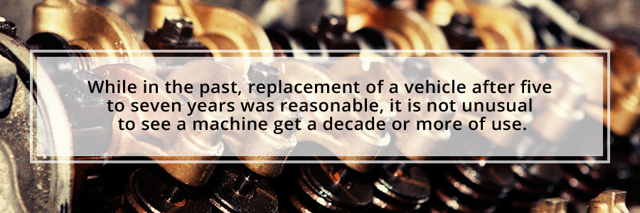 Trucks used to be replaced every 5-7 years, but now many last a decade or more.
